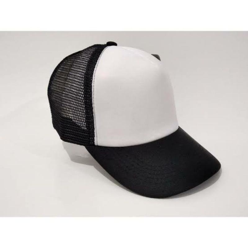 Topi,topi jaring,Jala trucker hitam putih dan polos, biru,merah