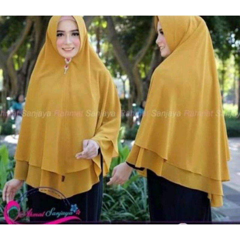 Khimar jumbo rata by rahmat sanjaya