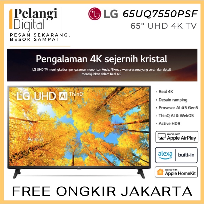 LG 65UQ7550 UHD 4K TV 65 Inch - LED HDR Magic Remote 65UQ7550PSF