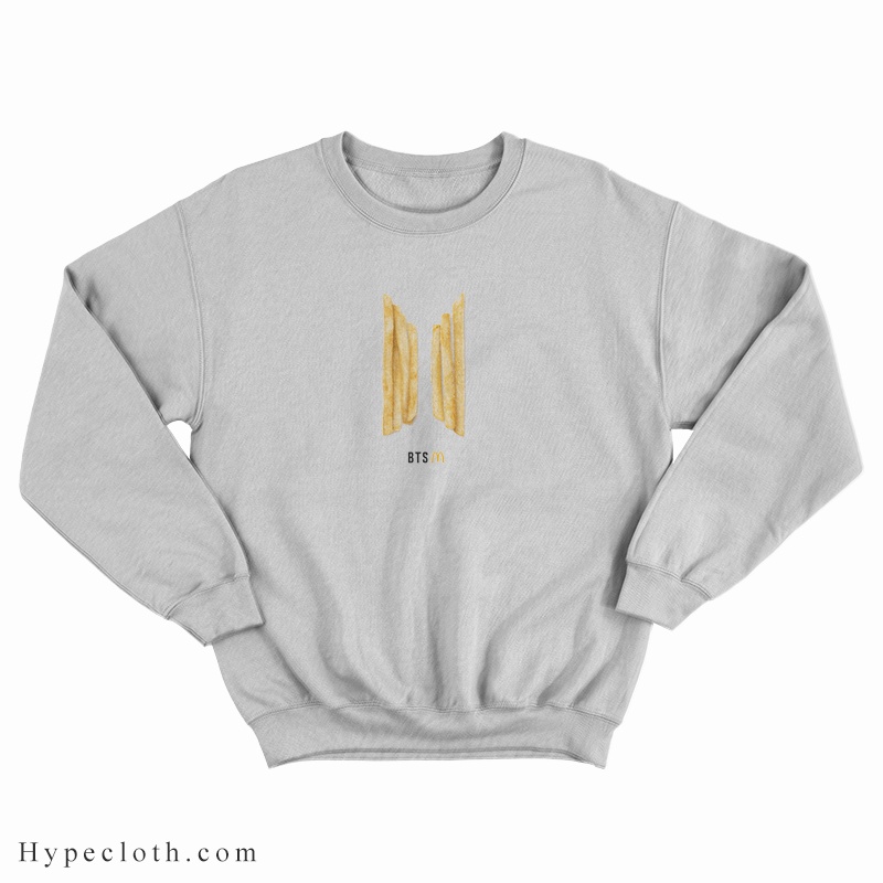 COD SWEATER BTS X MCD ARMY FRIES JAKET HOODIE KPOP KOREAN COTTON FLEECE