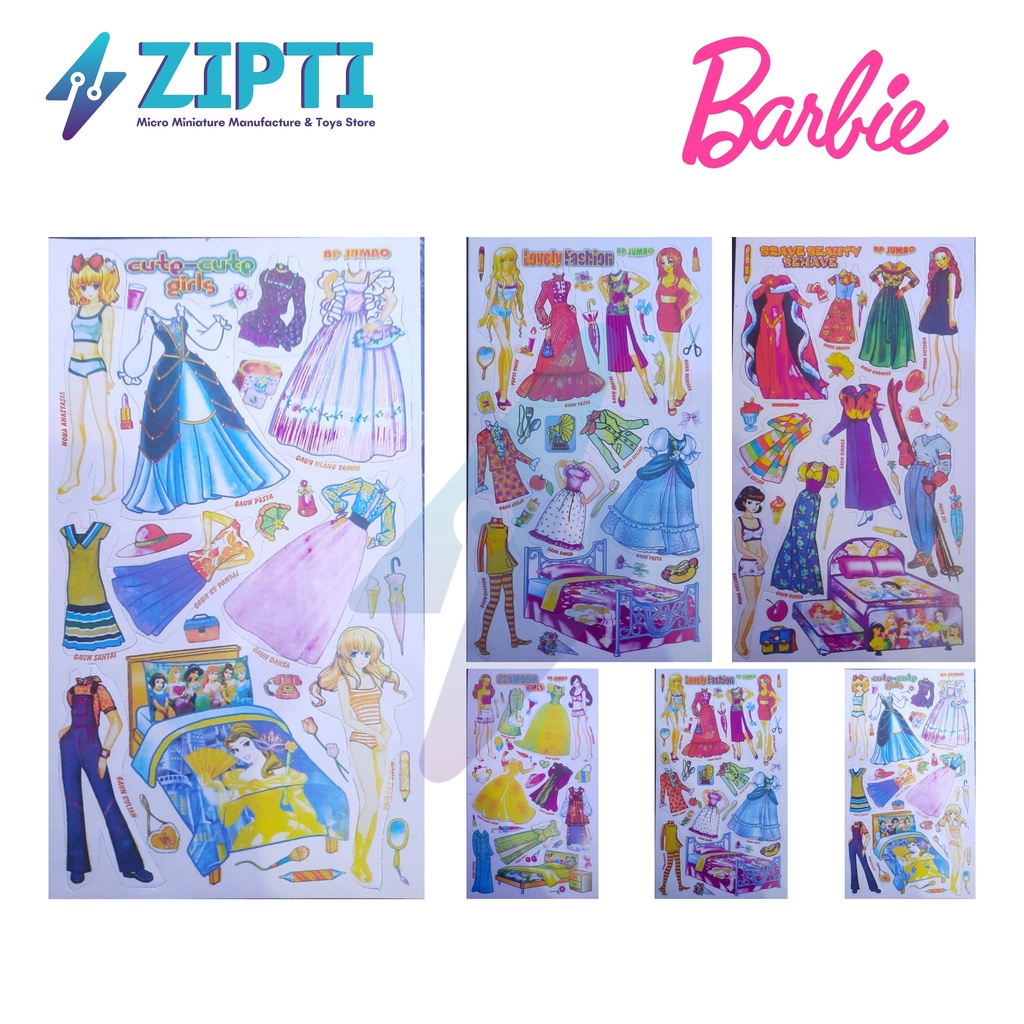 Jual Mainan Barbie Kertas BP Ready di Zipti | Shopee Indonesia