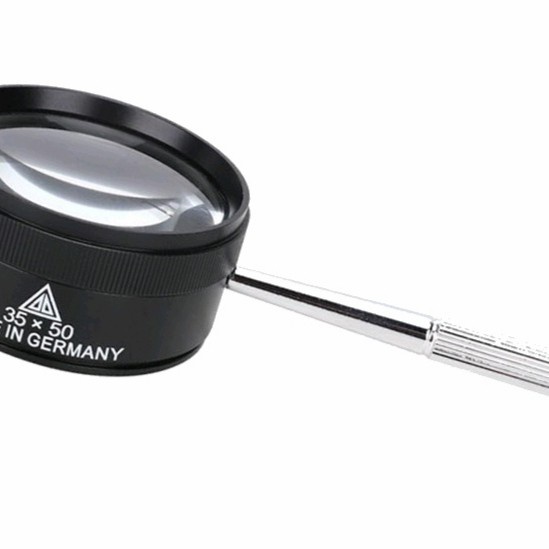 

Kaca pembesar made in germany dengan stick handle logam 35x 50