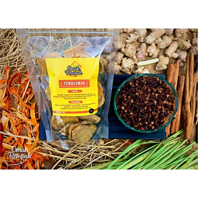 

Temulawak Kering Alami 100gr / 100% Termurah