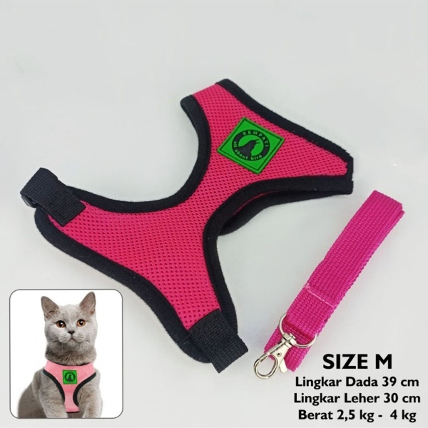 Rompi Tuntunan Size M Baju Kucing Anjing Tali Tuntun Cat Dog Harness