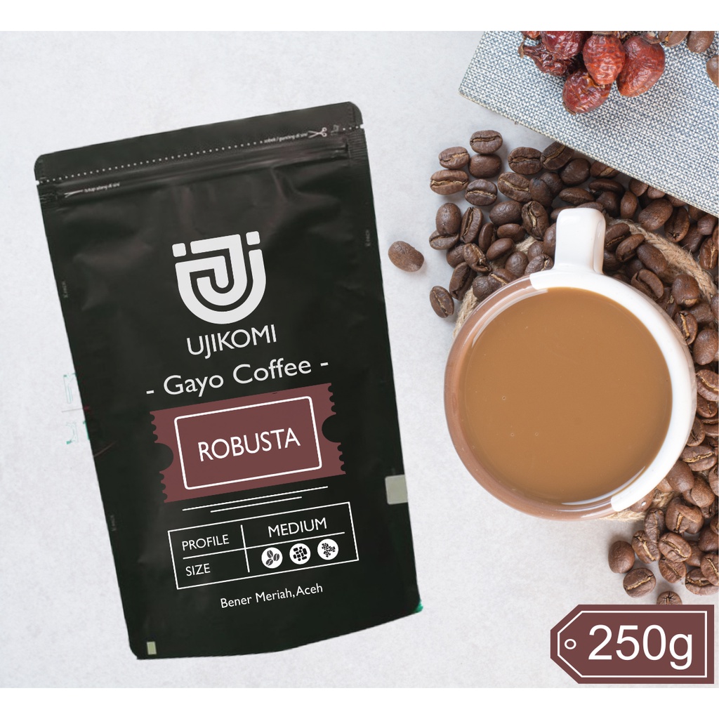 

Ujikomi Kopi Robusta Gayo Fine (500g)