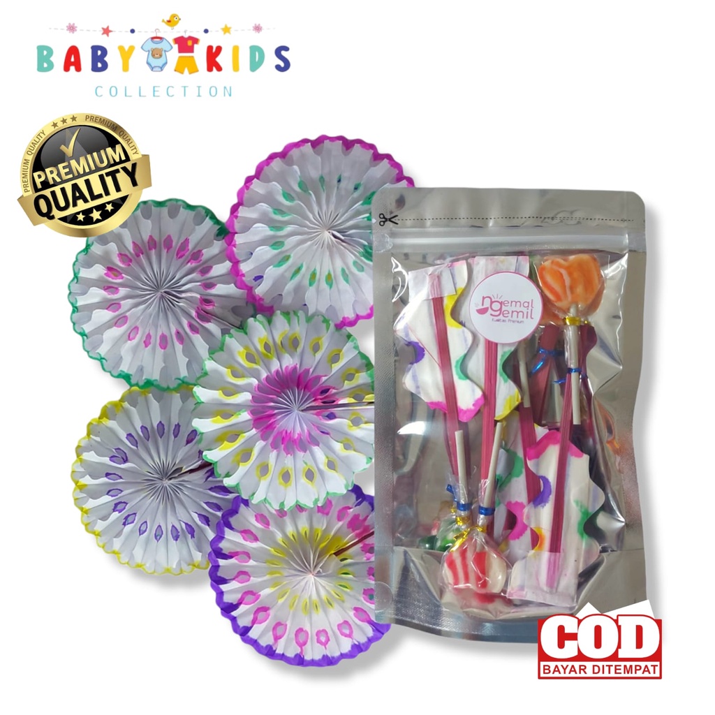 

Permen Lolipop + Kipas Jadul Lampion Lolipop Kipas DIY Homemade Kualitas Premium