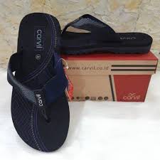 (SANDAL CARVIL) Carvil Arven Black Navy Size 39-43 / Sandal Casual Pria Dewasa/carvil jepit