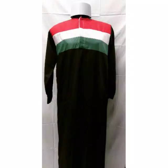 EKSKLUSIF GAMIS/ JUBAH PRIA LENGAN PANJANG MOTIF PALESTINA