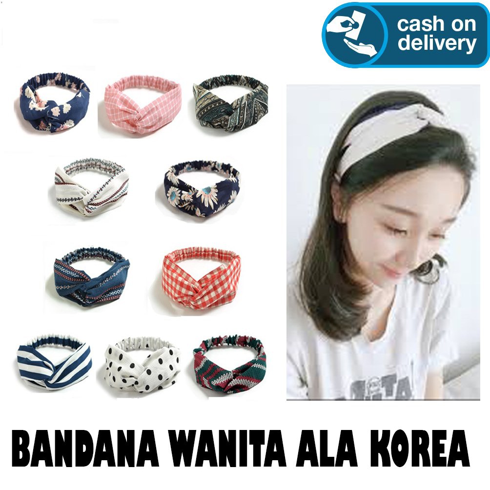 BANDANA SIMPUL TWIST / BANDANA KOREA / BANDANA SIMPUL KOREA