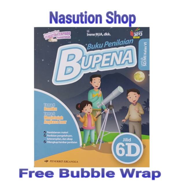 Original Buku Bupena Kelas 6 Sd 6d K13 Revisi Erlangga Shopee Indonesia