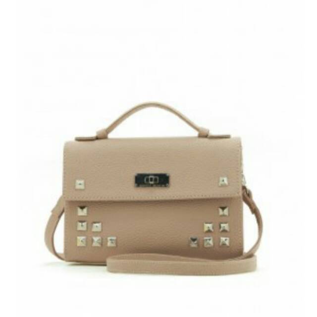 TAS MOSVHINO Tas Selempang Wanita Slingbag Tas Shopie Martin Paris Warna Cream
