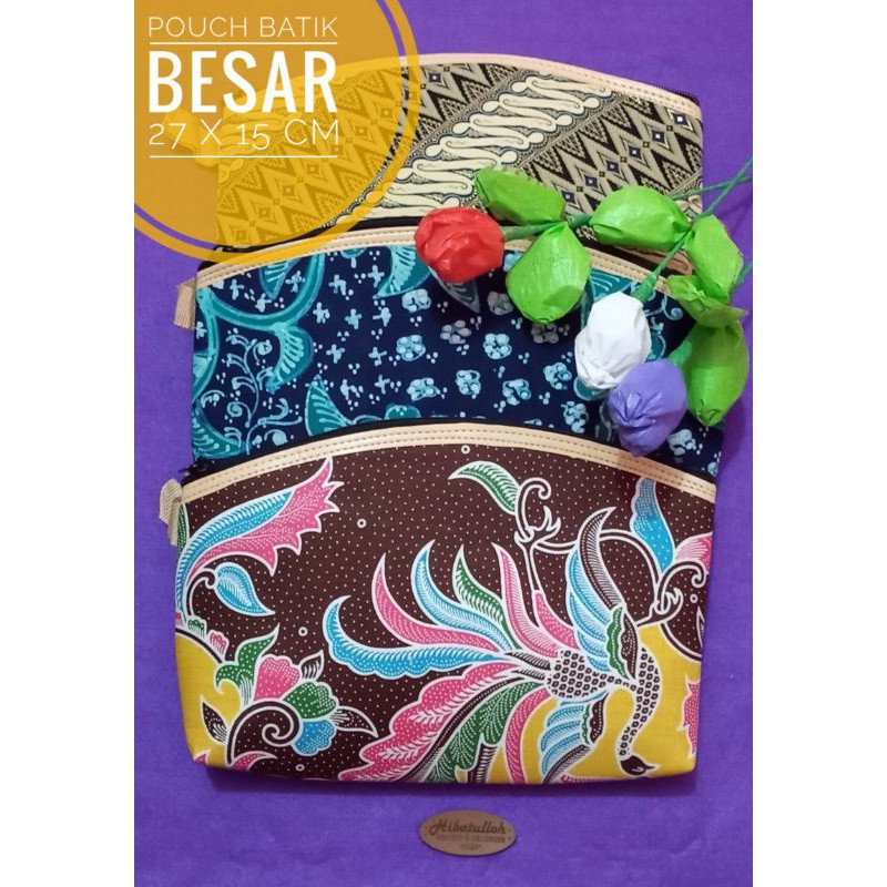 DOMPET BATIK / DOMPET KOSMETIK / SOUVENIR DOMPET BATIK / SOUVENIR HIBATULLOH