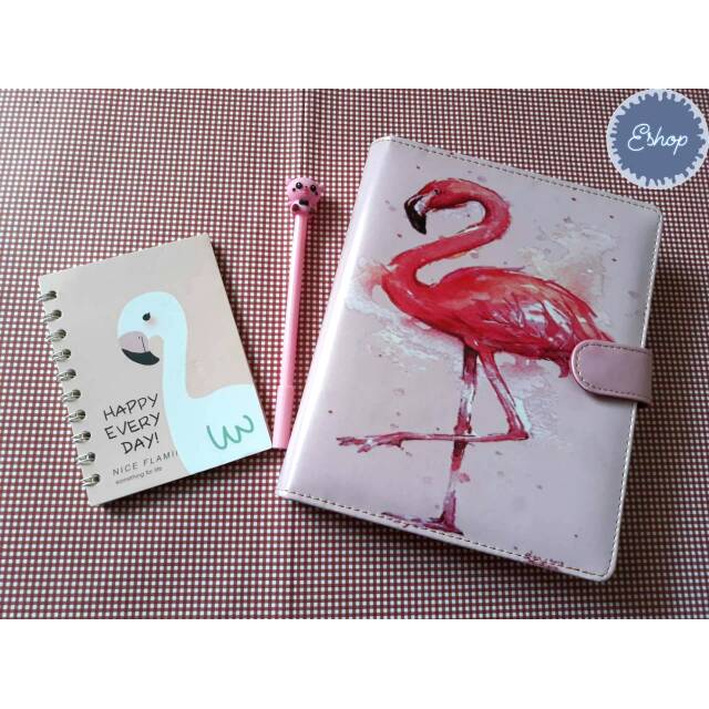 

Binder Motif Flamingo Pink