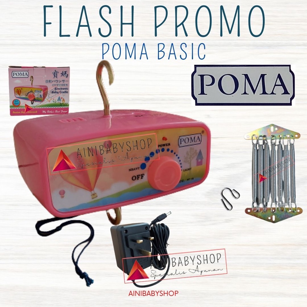 Mesin Poma Basic/Mesin ayunan Poma, Mesin Ayunan Elektrik Otomatis Type Basic #ainibabyshop FLASH PROMO