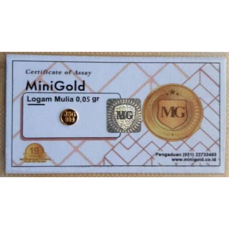 

MINIGOLD 0.05 GRAM - WHITE SERIES