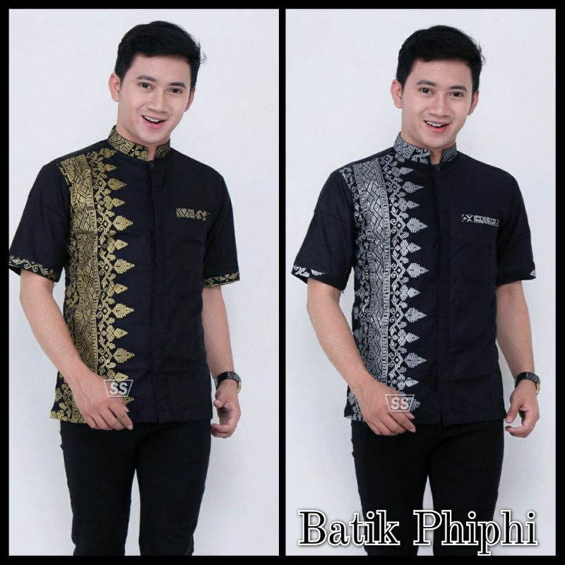 Baju Koko Kombinasi Batik Size M, L, XL ( ORIGINAL )