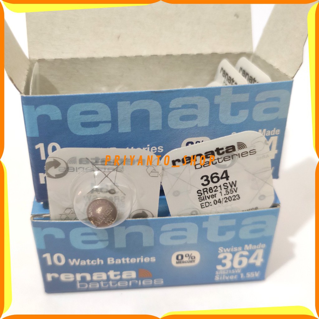 BATRE RENATA SR621SW SR621 SR 621 SW 364 BATTERY BATERAI ORIGINAL