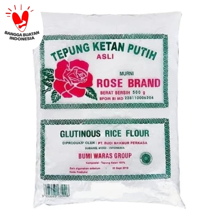 

Ketan-Beras-Tepung- Tepung Ketan Putih Rose Brand 500 Gram -Tepung-Beras-Ketan.
