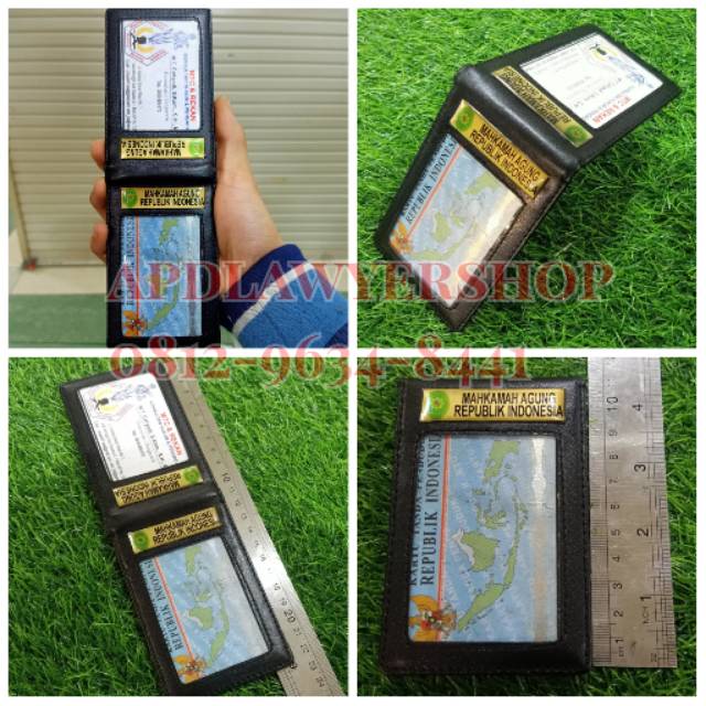 

Name Tag ID Card Saku Mahkamah Agung Dompet Kartu Saku Kulit Magnet 2 Sisi Hitam Dof Kwalitas Bagus