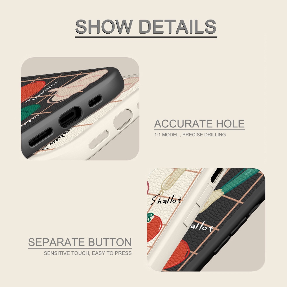 Soft Case Motif Sayuran Lucu Cover iPhone 6 7 8 Plus X XR Xs 11 Pro Max 13 12 Pro Max