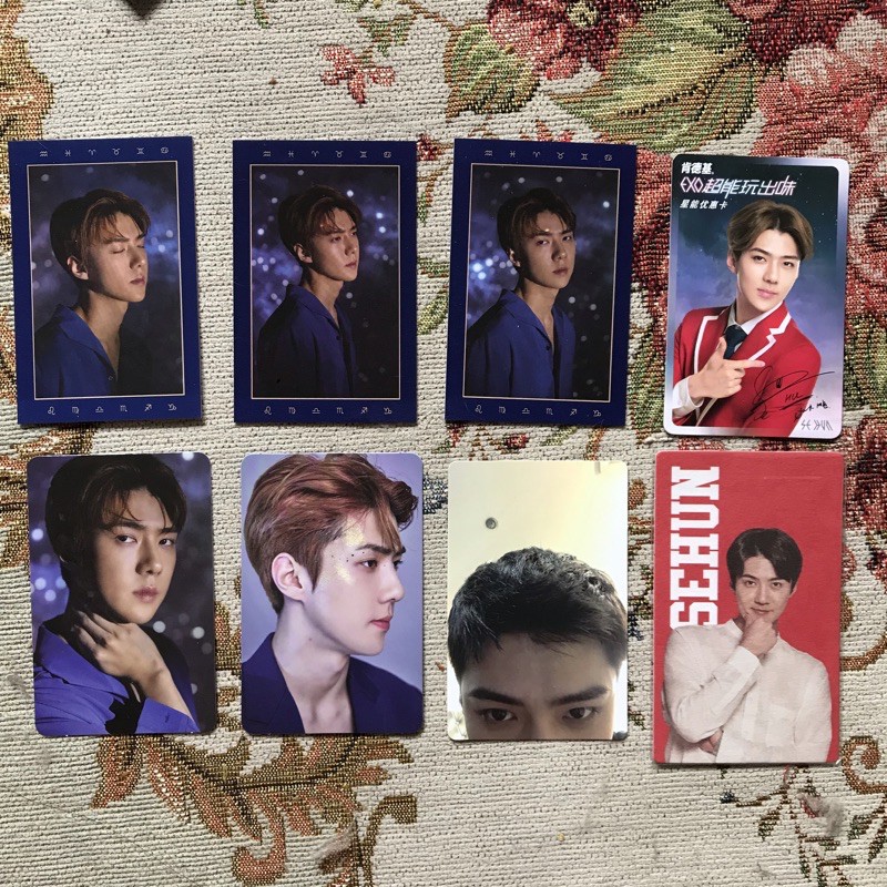 EXO SEHUN PHOTOCARD season greeting 2019 kfc exploration fortune 5th anniversary nature republic