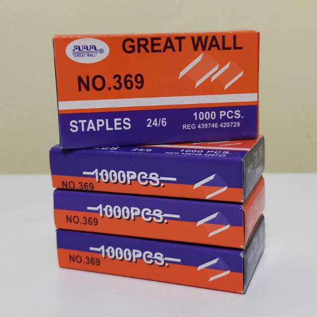 

Isi Staples Great Wall no.369 24/6 isi staples besar