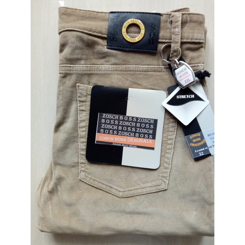 CELANA PANJANG MERK BOSS ORIGINALE BAHAN CORDUROY CELANA PANJANG MERK BOSS ORIGINALE BAHAN CORDUROY