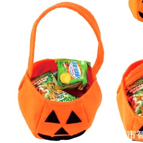 Tas Permen Labu Trick Or Treat Halloween Pumpkin Candy Bag Murah