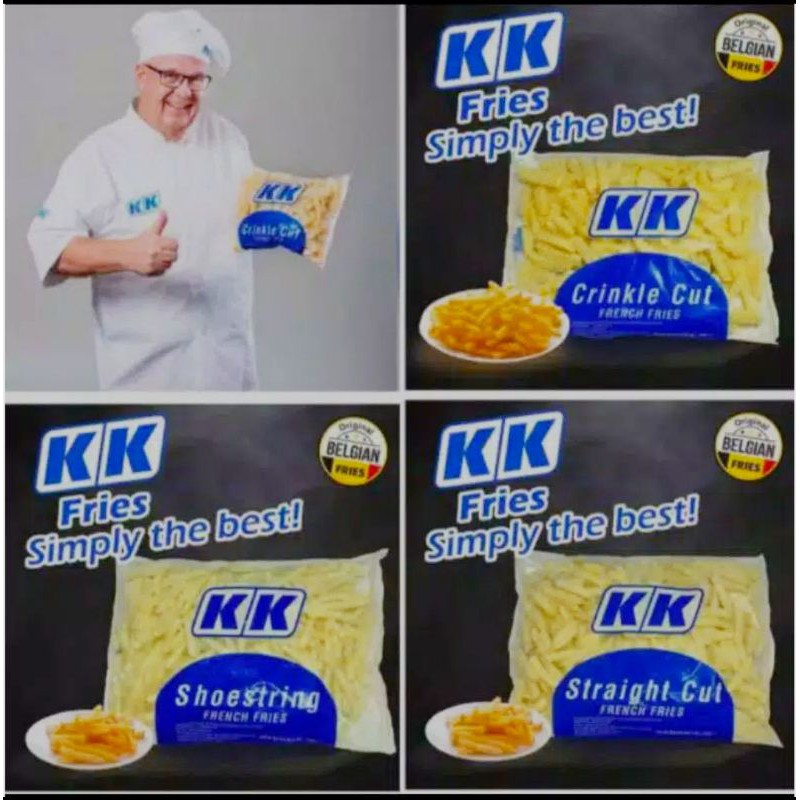 

KK kentang beku, shoestring,straight cut & Crinkle cut 1 kg