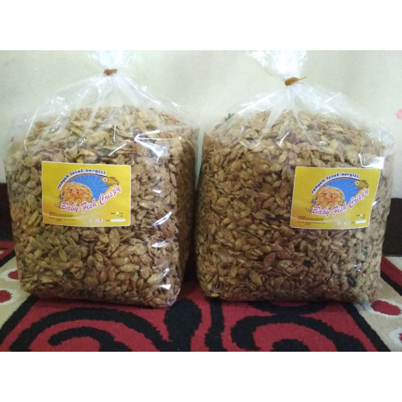 

Paket REPACK RESELLER Murah~Baby Fish Crispy 5 Kg/Ikan Krispi Renyah Bergizi