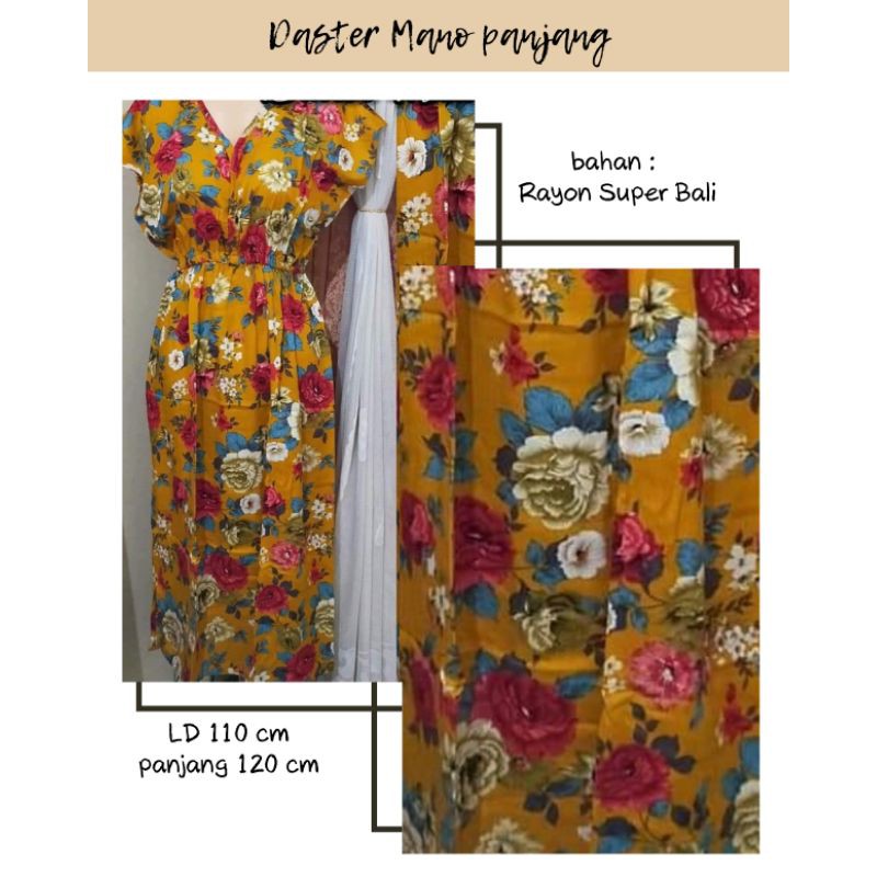 Daster Manohara Bali / Dress Bali 3/4 / dress manohara