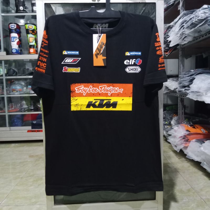 KAOS MOTOR CROSS BAJU TRAIL T-SHIRT KTM HITAM RACING