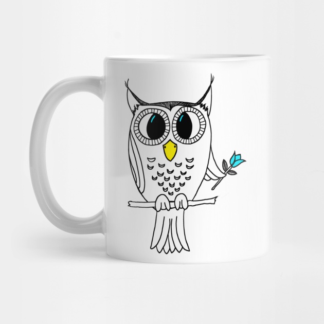 Mug Motif Cute Owl