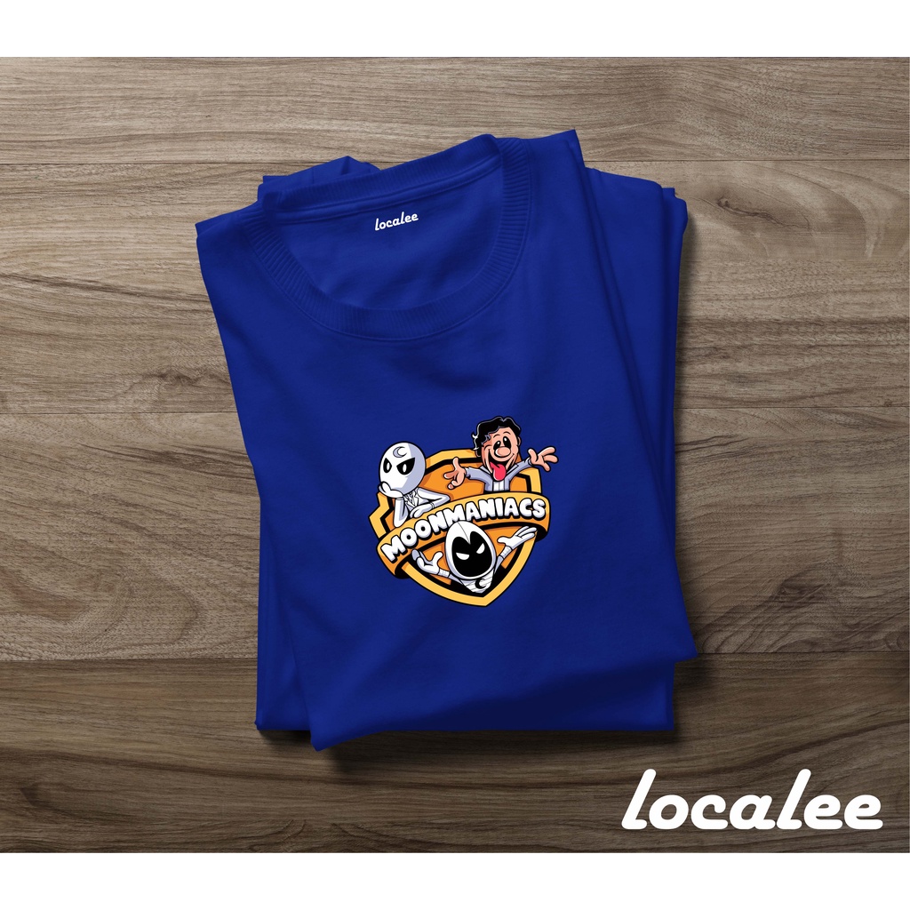 MOONMANIACS BLUE TSHIRT-KAOS SABLON - KAOS MOONKNIGHT MARVEL- SUPERHERO MARVEL MOONKNIGHT TSHIRT