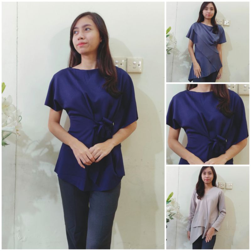 Atasan Blouse Blus Wanita Lengan Pendek & Panjang - Obral Blouse Wanita  Premium Wanita