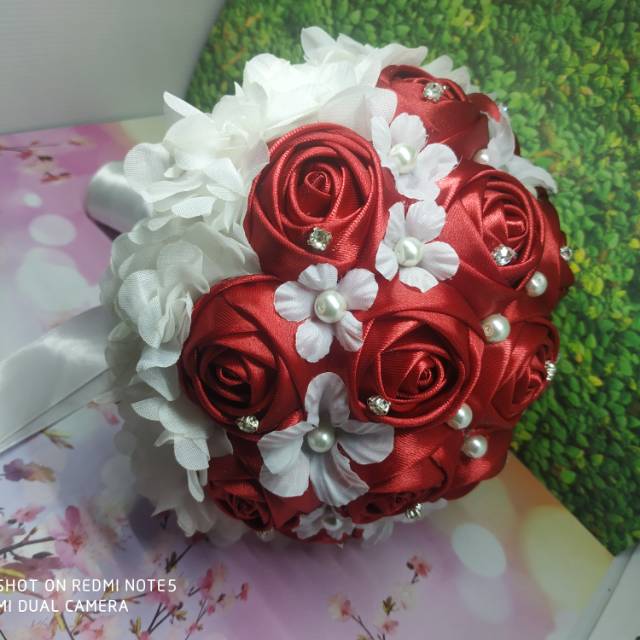 Buket Bunga Bunga Pernikahan Bunga Tangan Pengantin Shopee