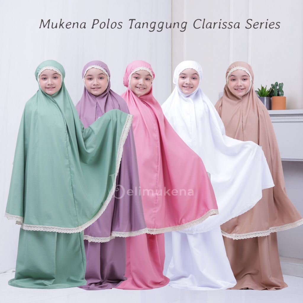 Mukena Anak Polos Tanggung Clarissa