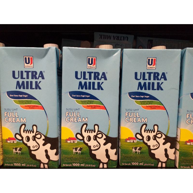 Jual Susu Ultra Milk Full Cream 1 Liter Shopee Indonesia 0357