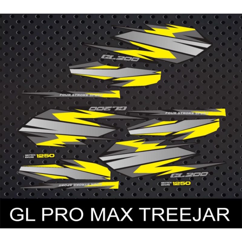 STICKER STRIPING VARIASI DECAL GL PRO MAX GRAFIS TREEJAR
