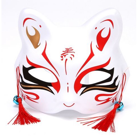 TOPENG KUCING kitsune fox bunkasai japanese festival mask rubah halloween