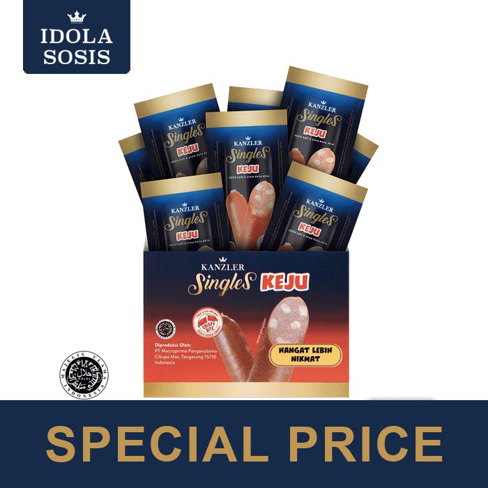 

1 Box - Kanzler Sosis Singles Keju (12 pcs)