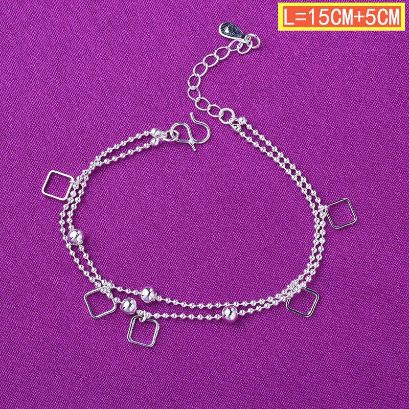 50 gaya 925 gelang perak asli, aksesoris perhiasan fashion Jepang dan Korea-41