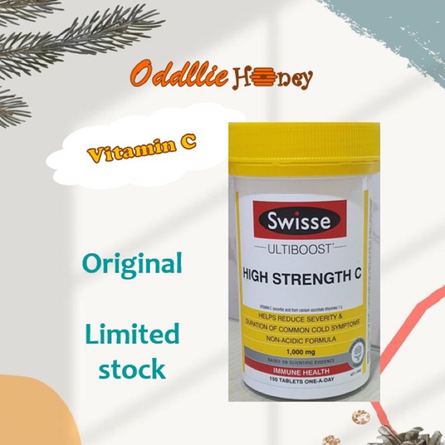 Swisse High Strength Vitamin C 1000mg 150 tablet