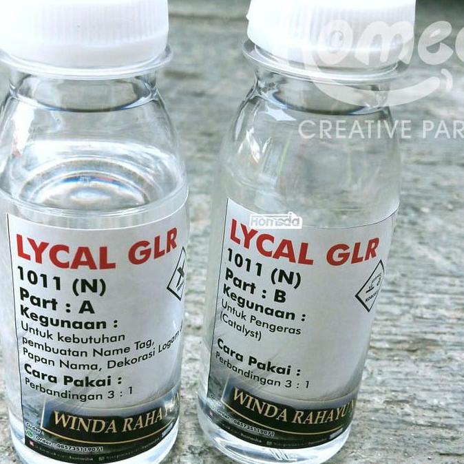 

Terlaris Resin Lycal Lical Bening Lentur 1011 Name Tag Papan Nama 100 ml ↓ ↓