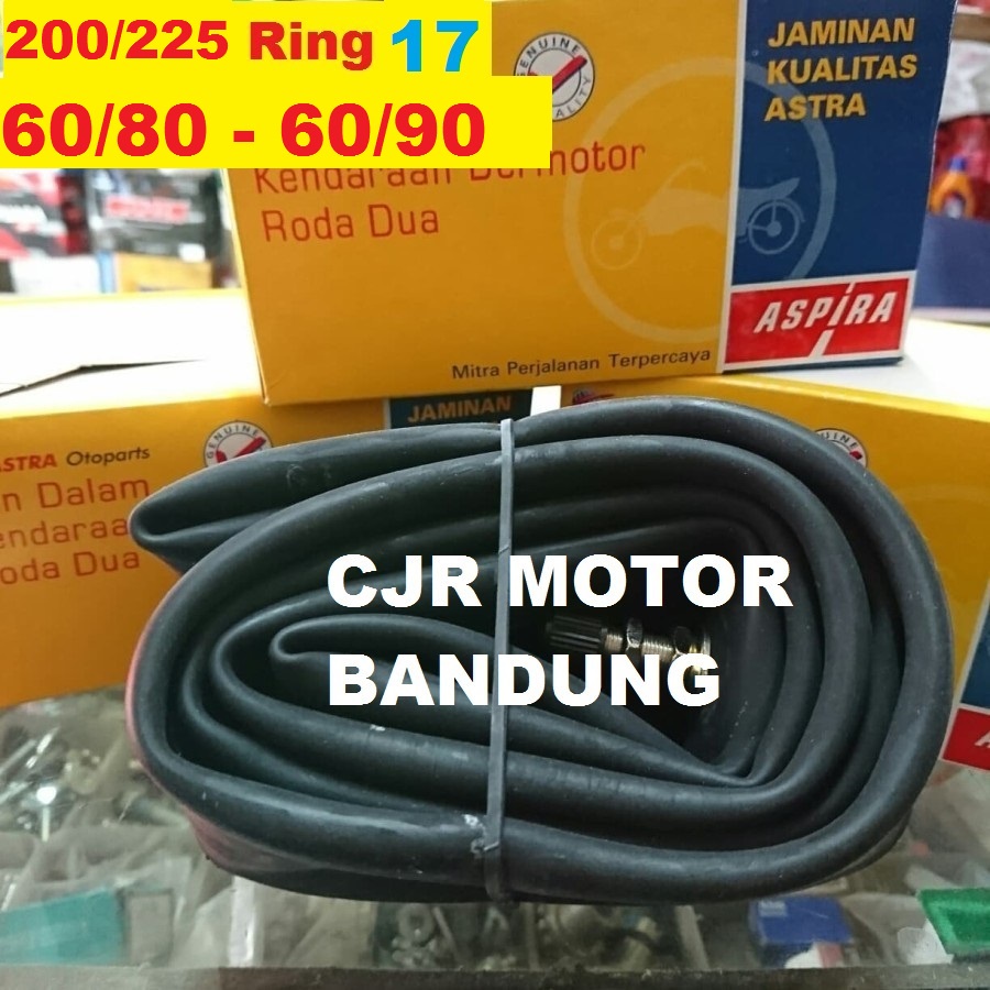 Ban dalam motor Aspira 200 / 225 ring 17 untuk ban 60/80 70/80 60/90 2.00 / 2.25