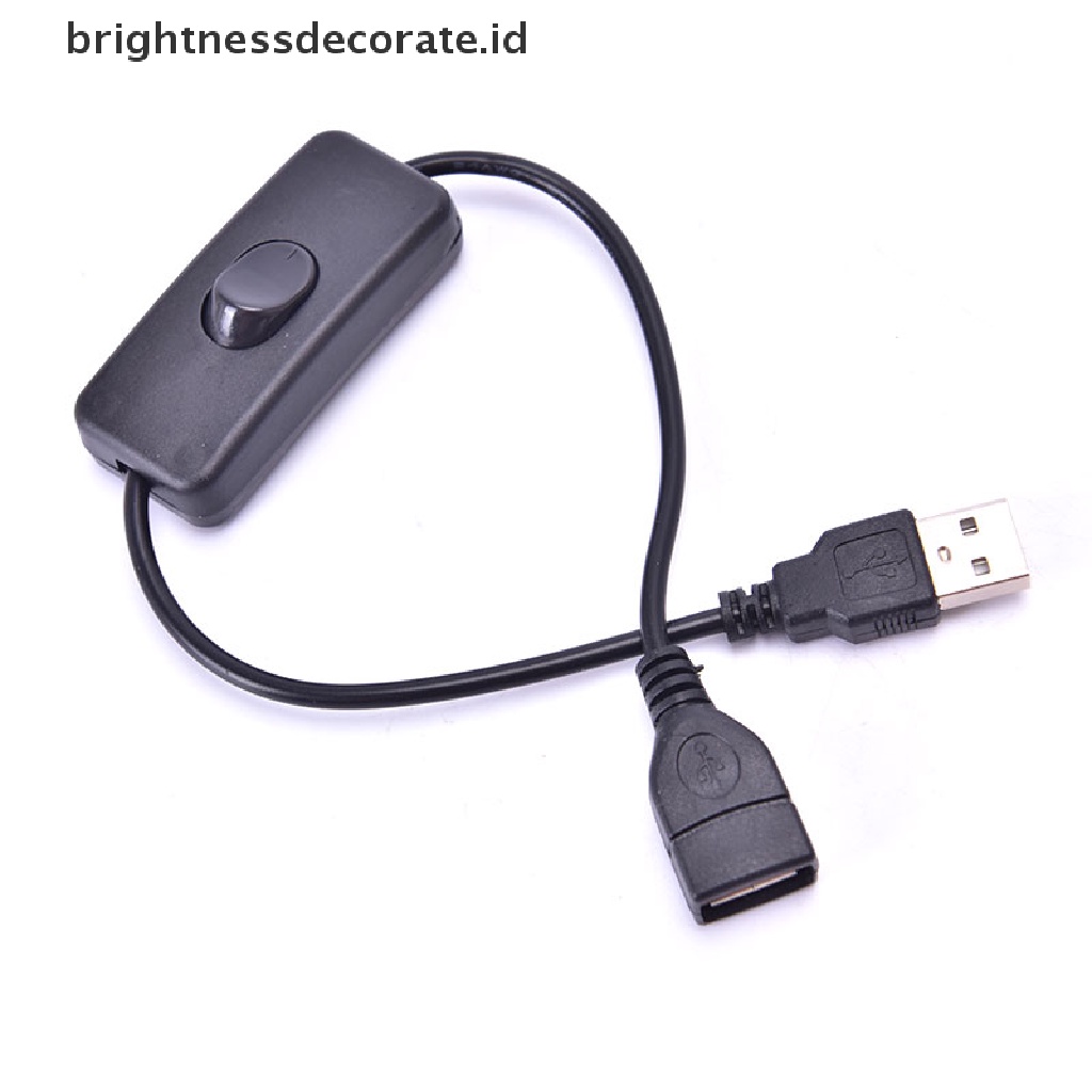 Kabel Extension Usb 28cm Dengan Saklar On / Off Untuk Kipas Angin Usb