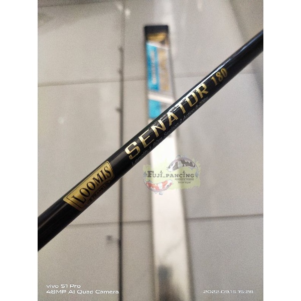 Joran Loomis SENATOR 180 Carbon (Full fuji).   -Dapat pelindung packing 3 lapis-