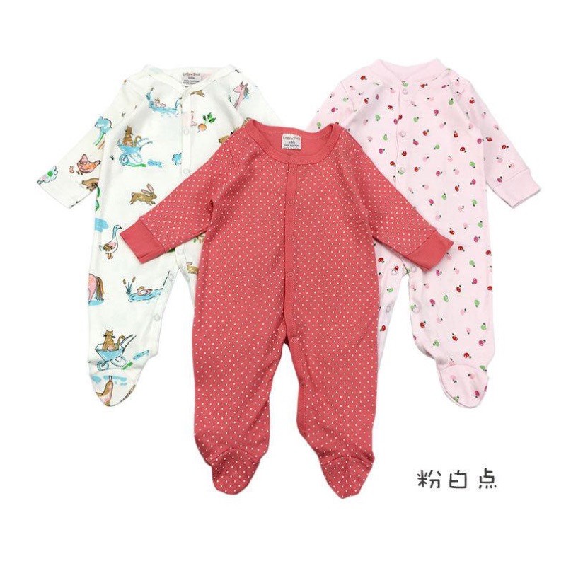 Sleepsuit motif apple r bahan lembut 100% cotton