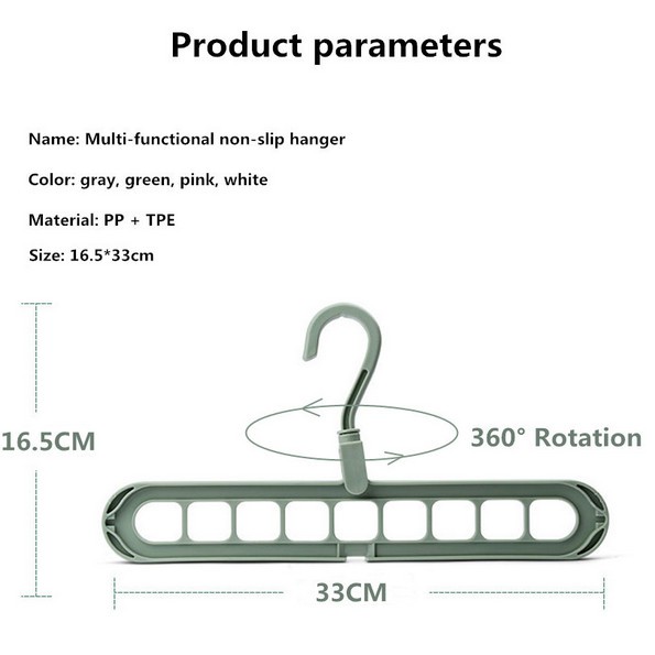 Rak hanger Pengering Pakaian Model Serba Guna Dengan 9 Lubang