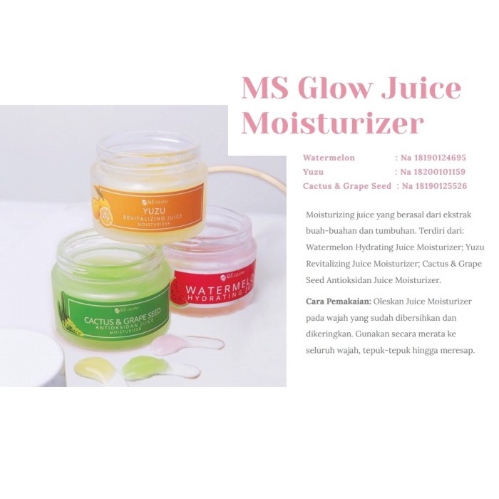 Ms Glow Water Melon Hydrating Yuzu Revitalizing Cactus &amp; Grape Seed Juice Moisturizer Original